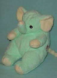 Ty Baby Elephantbaby Green Yellow Elephant Rattle Plush Toy I Have One And I Love This And I Always Will I Named Mine Ella When I Wa Ty Babies Plush Toy