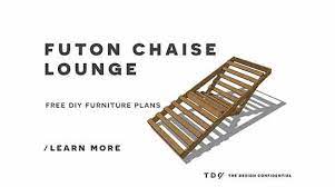 free diy furniture plans how to build an indoor outdoor single futon chaise lounge the design confidential diy furniture plans furniture plans diy furniture