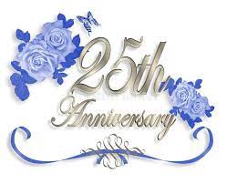 This day is worth celebrating with great happiness and joy. 25th Wedding Anniversary Invitation 3d Illustrated Blue Roses Design 25th Wedd Wedding Anniversary Message Wedding Anniversary Quotes Silver Anniversary Party