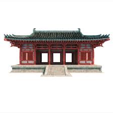 Chinese Building 3d Model Chinese Buildings Architecture China Architecture