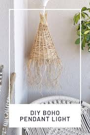 diy boho pendant light bohem kendin yap dekor