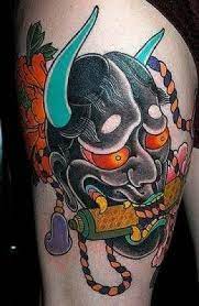 Hannya mask meanings and symbolism the mask itself represents female rage and pain and is demonic, angry, frightening, and dangerous while at the same time tormented, heartbroken, melancholic, and sorrowful. Tattoo Design Mask Tattoos Hannya Mask Tattoo Mask Tattoo