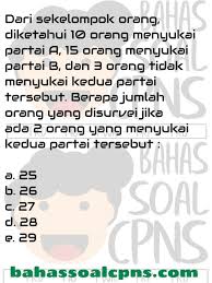 Penjawab soal matematika gratis menjawab soal pekerjaan rumah anda dengan penjelasan langkah demi langkah. Irisan Gabungan Himpunan Matematika Tiu Cpns Soal Tes Cpns Asn Tes Intelegensia Umum Tiu Bahassoalcpns