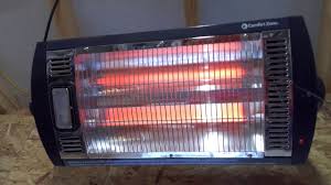 Single panel radiant heater for offices, shops etc. Comfort Zone Czqtv5m Ceiling Mounted Radiant Quartz Heater Youtube