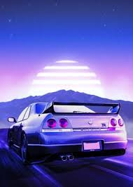 Since the release of the r35 gtr, alpha performance has dominated the gtr record books. Nissan Gtr Sunset Drive Poster By Veroli Art Studio Displate