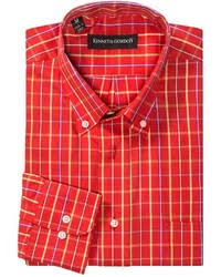 Parce qu'elle se fait chic en blanc même sur un simple jean, joue ses atouts avec les carreaux ou nous pare de jolis motifs, la chemise femme, il n'y a rien de tel pour être … bien dans sa chemise Comment Porter Une Chemise A Manches Longues A Carreaux Rouge 36 Tenues Et Looks Lookastic France