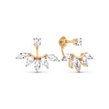 Ippolita 18k rose gold stardust flower diamond drop earrings details from the ippolita stardust collection. 585 Russian Gold Flower Earrings