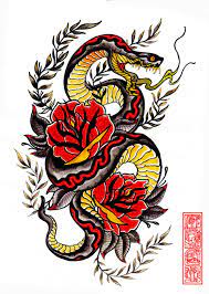 Check spelling or type a new query. Traditional Snake Tattoo Drawing Novocom Top