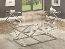 Chase 3 Piece Table Set Glass And Chrome 249 00 Coffee Table 47 3 X 23 6 X 16 3 H End T 3 Piece Coffee Table Set Coffee Table Coffee Table Setting