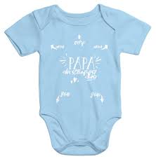Baby Body Mit Aufdruck Papa Du Schaffst Das Bio Baumwolle Kurzarm Junge Madchen Moonworks Babykleidung Winter Baby Body Spruche Babybody
