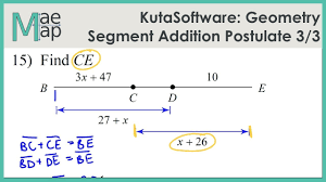 The mcgraw hill companies answer key. Kutasoftware Geometry Segment Addition Postulate Part 3 Youtube