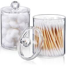 4.7 out of 5 stars 463. Amazon Com Axx Qtip Dispenser Apothecary Jars Bathroom Qtip Holder Storage Canister Clear Plastic Jar For Cotton Ball Cotton Swab Q Tips Cotton Rounds Home Kitchen