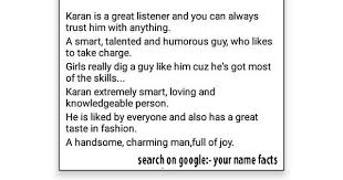 Karan Name Facts Karan Facts Namefacts Yournamefacts Names With Meaning Birthday Wish For Husband Facts