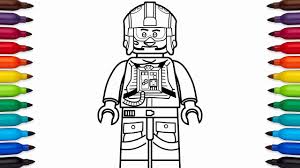 Lego Star Wars Coloring Page Lovely How To Draw Lego Luke Skywalker Pilot From Star Wars Star Wars Coloring Book Star Wars Coloring Sheet Star Coloring Pages