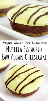 Nutella Pistachio Vegan Raw Cheesecake No Bake Sugar Free Recipe Raw Cheesecake Cheesecake Recipes Raw Vegan Cheesecake