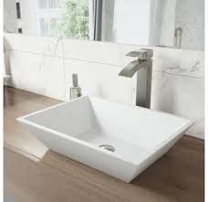 The difference of course, is the elongated rectangular vessel sink shape. Rectangular Vessel Sinks