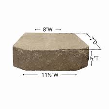 See more ideas about landscape, brick, clay pavers. 3 1 2 X 11 1 2 Crestone Beveled Retaining Wall Block At Menards