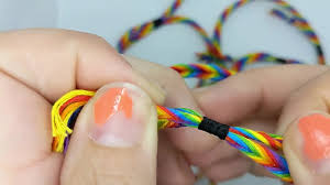 Rainbow Fishtail Rainbow Twist Woven Friendship Bracelet (Made to Order)