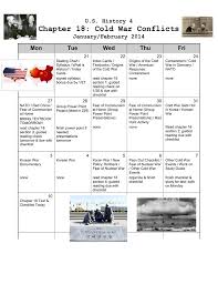 Us History 4 Chapter 18 Cold War Conflicts January February