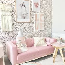 Pink Couch Girl Room Black And White Living Room Room