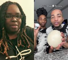 Couple Try Ostrich Egg
