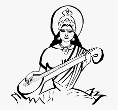 saraswati hd png god sarswati black white free transparent clipart clipartkey saraswati hd png god sarswati black