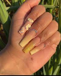 Paid Link To Put It Most Simply Acrylic Nails Are Are A Mix Of Powder And Liquid Monomer That S Accum In 2021 Acrylic Nails Yellow Bling Acrylic Nails Acrylic Nails