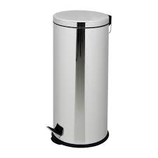 Cos De Gunoi Cu Capac Si Pedala 30 Litri Inox