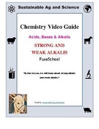 Chemistry Weak And Strong Alkalis Fuseschool Chemistry Video Guide Chemistry Lesson Plans Chemistry Education Chemistry Lessons
