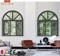 Fenêtre à battant en verre trempé double personnalisé en aluminium pour  maison, en verre de sécurité