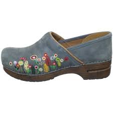 Dansko Clogs I Wear This Suede Embroidered Clog All The Time Clogs Nubuck Leather Dansko