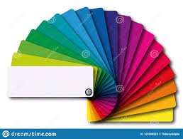 Presentation Of A Full Range Of Colors On A Color Chart