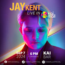 🎶 This September 7, feel the rhythm come alive at Kai Mall! 🎤✨ Catch the  sensational Jay Kent performing live, along with the electrifying sounds of  Fingerplay! It's going to be a
