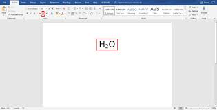 How To Do Subscript In Word