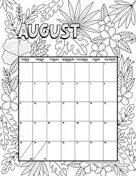 Printable Coloring Calendar For 2021 And 2020 Woo Jr Kids Activities Coloring Calendar Calendar Printables Kids Calendar