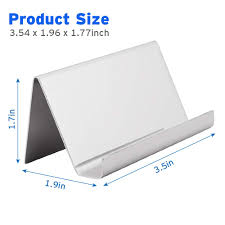 The side clasp fastens soundly yet is easy to manipulate. Metal Business Card Holders Stand For Desk 2 Pack Office Stainless Steel Business Card Table Top Display Stand Name Card Holder Desktop Organizer Collection Organizer For Name Card Buy Online At Best