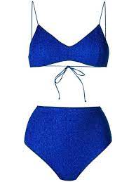Get started, it's fast and free. Oseree Metallic Thread Bikini Farfetch Bikinis Clothes Design Blue Swimwear