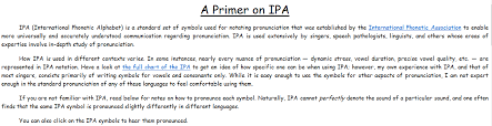 A Wonderful Concise Ipa Chart For Singers And Teachers
