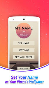 my name wallpaper for android