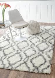 Robot Check White Shag Rug Rugs Rugs In Living Room