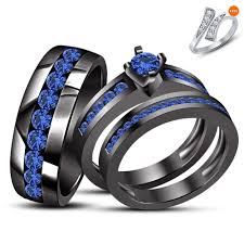 Her Black And Blue Engagement Rings Pin On Jewellery