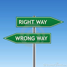 Image result for signs of choose the right and left