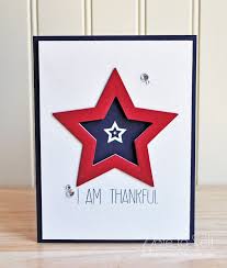 Note To Self Cfc102 Red White Blue Military Cards Star Cards Cards Handmade