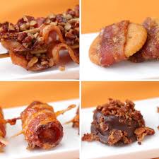 Bacon Treats 4 Ways Bacon Treats Recipes Party Food Appetizers