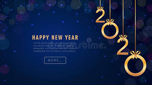 We are already starting to see some design elements that will be hot in 2020 (and maybe beyond). Happy New Year 2020 Greeting Card Design With Hanging Golden Numbers Glitter Bokeh Holiday Banner Poster Flyer Stock Illustration Illustration Of Decoration Graphic 152337048