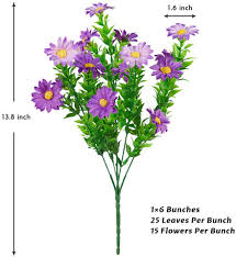 Check spelling or type a new query. Buy Fsals Daisy Artificial Flowers Fake Flowers Daisy 6 Bouquets Chrysanthemum Mums Fake Plants White Wedding Decoration Mix Color Online In Japan B085zzgrnj