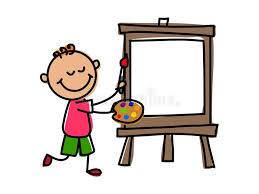 Artist Kid.Cartoon Kid Vector Illustration. Stock Vector ...