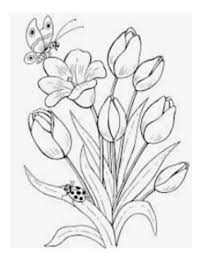 Gambar bunga mawar hitam putih 3d Lukisan Bunga Raya Hitam Putih