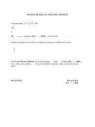  valabil la 25 apr 2019+ip valabil si pentru institutii publice. Proces Verbal Predare Primire 1