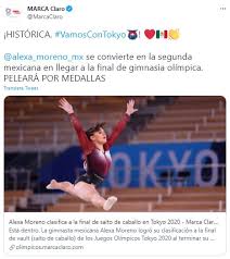 A la edad de 3 años comenzó a practicar gimnasia impulsada por sus padres, y pese a que en algunas ocasiones quiso dejar el entrenamiento su madre la pidió que al menos terminara el curso. La Gimnasta Mexicana Alexa Moreno Clasifico A La Final En El Salto De Caballo De La Gimnasia Artistica De Los Juegos Olimpicos De Tokio 2021 Diario Pelota